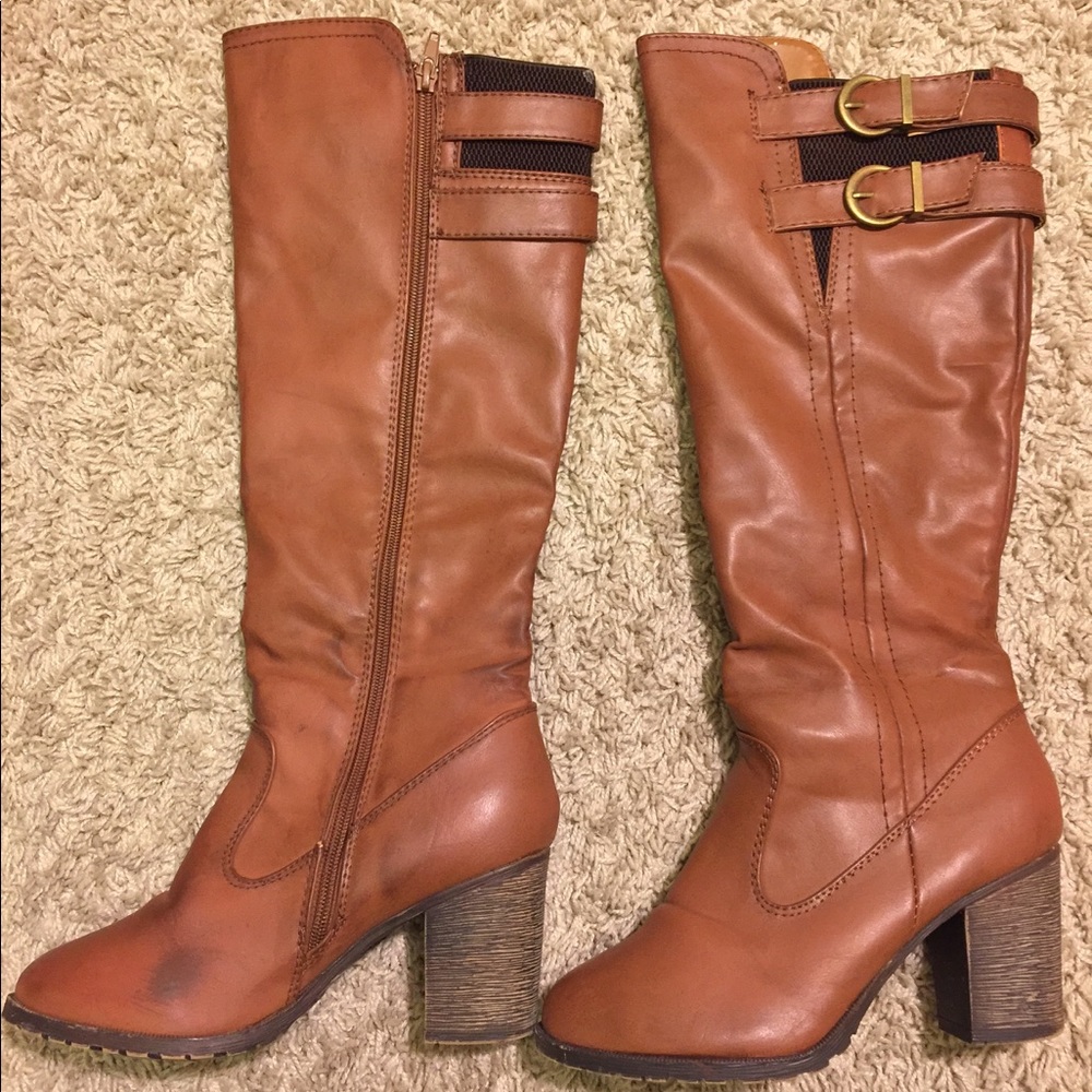 High Heel Boots By Bamboo Used Size 7 1/2